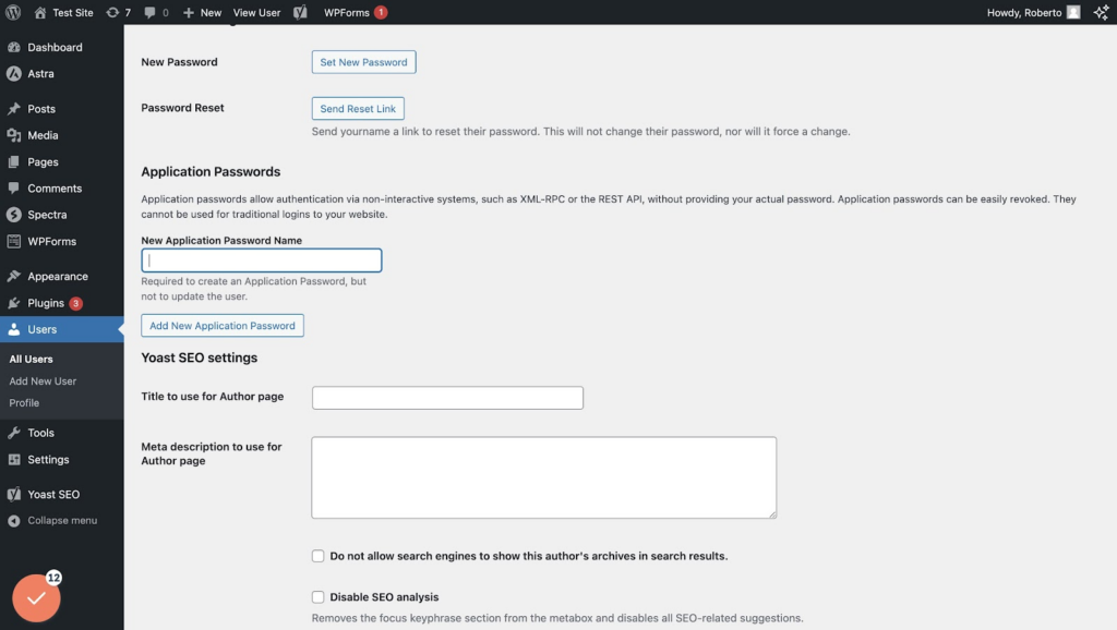 How to connect Rentamira to WordPress 9 Scroll down to "New Application Password Name"