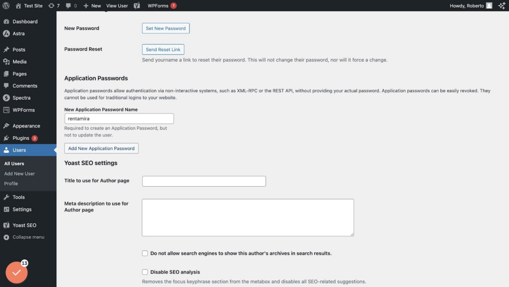 How to connect Rentamira to WordPress 10 Type "rentamira"This name serves as reference only